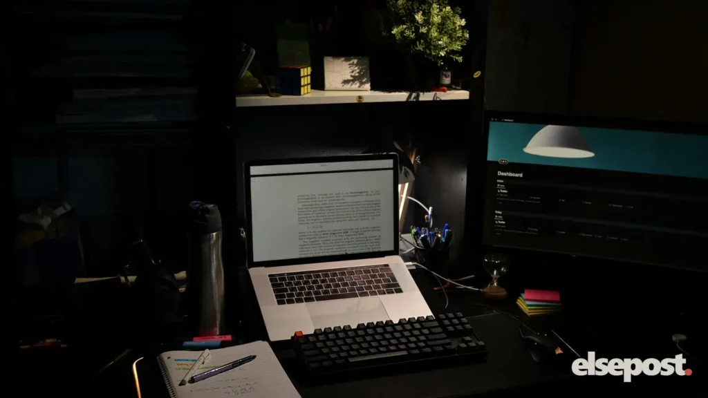 A laptop on a desk, illustrating Apple education pricing India