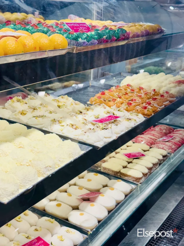 assortment of colourful Indian sweets for Best Before Date on Sweets