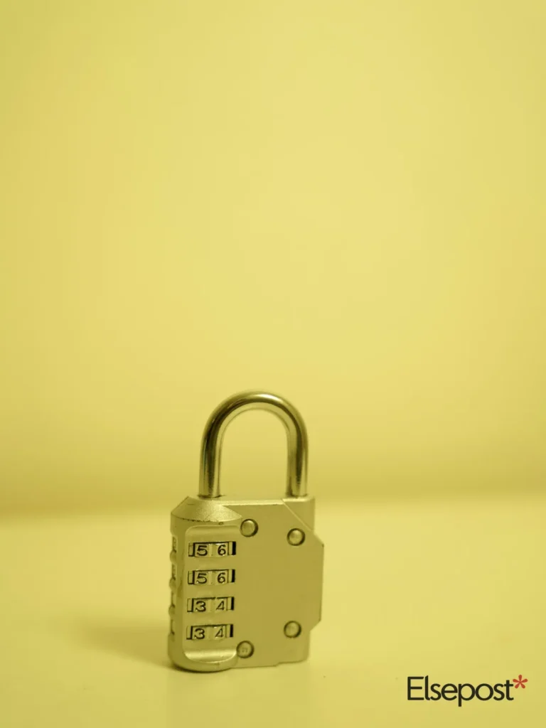 Padlock on a table, used for the cyber fraud golden hour