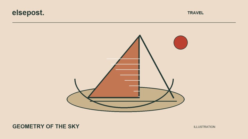 Schematic illustration of a triangular astronomical instrument